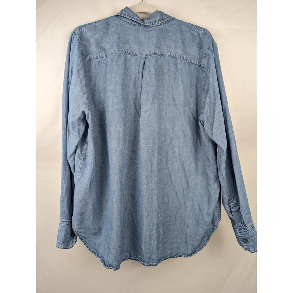 Peruvian Connection Denim Chambray Button Shirt L… - image 3